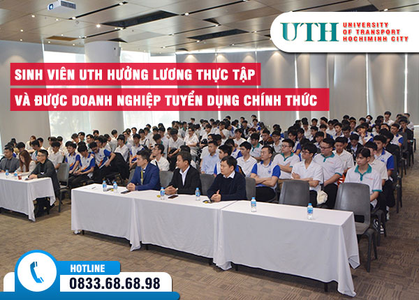 Sinh viên UTH hưởng lương thực tập và được doanh nghiệp tuyển dụng chính thức sau khi tốt nghiệp