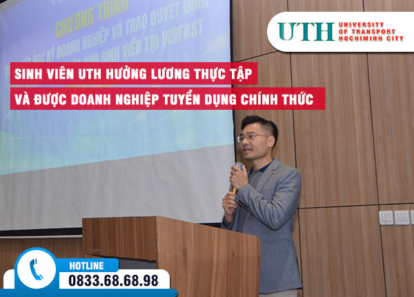 Sinh viên UTH hưởng lương thực tập và được doanh nghiệp tuyển dụng chính thức sau khi tốt nghiệp