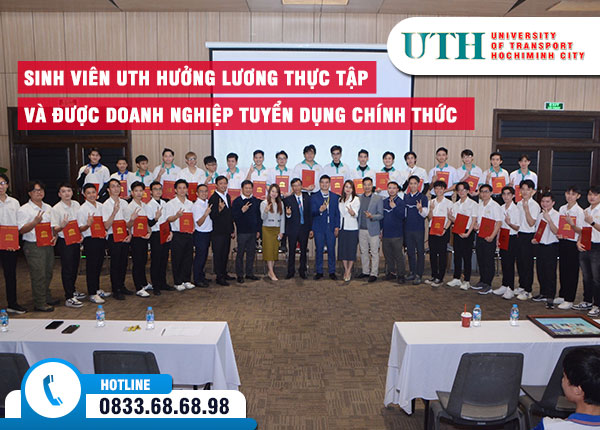 Sinh viên UTH hưởng lương thực tập và được doanh nghiệp tuyển dụng chính thức sau khi tốt nghiệp