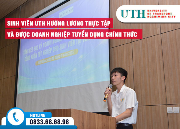 Sinh viên UTH hưởng lương thực tập và được doanh nghiệp tuyển dụng chính thức sau khi tốt nghiệp