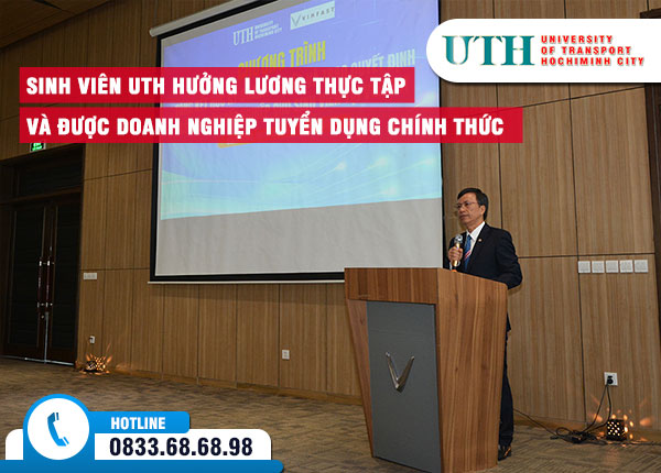 Sinh viên UTH hưởng lương thực tập và được doanh nghiệp tuyển dụng chính thức sau khi tốt nghiệp